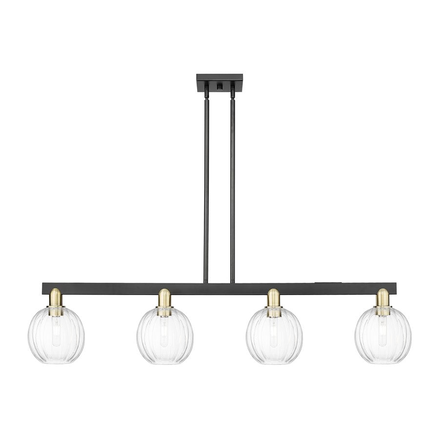 Innovations Preston 4Lt 48" Globe Stem Island, BKS/CL - 716-4I-BAB-G458-7CL