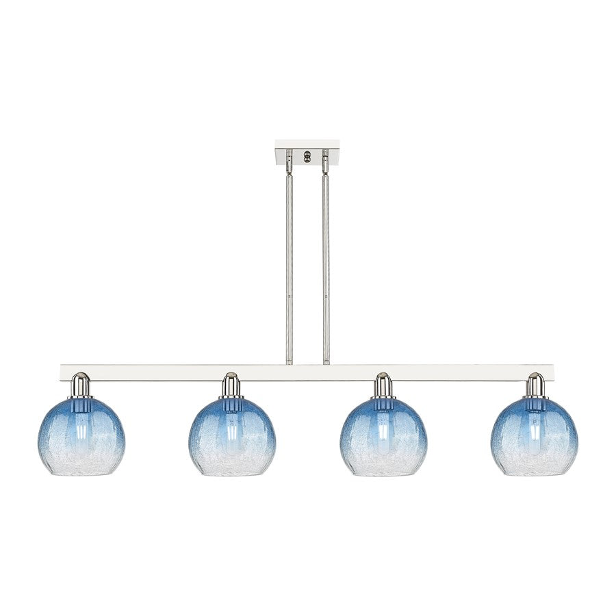 Innovations BH Globe 4Lt 48" Stem Island, PN/SB - 716-4I-PN-G483-8SB