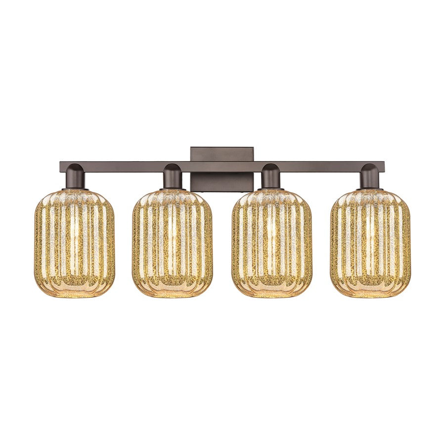 Innovations Preston 4Lt 36" Jar Bath, Oiled Bronze/Mercury