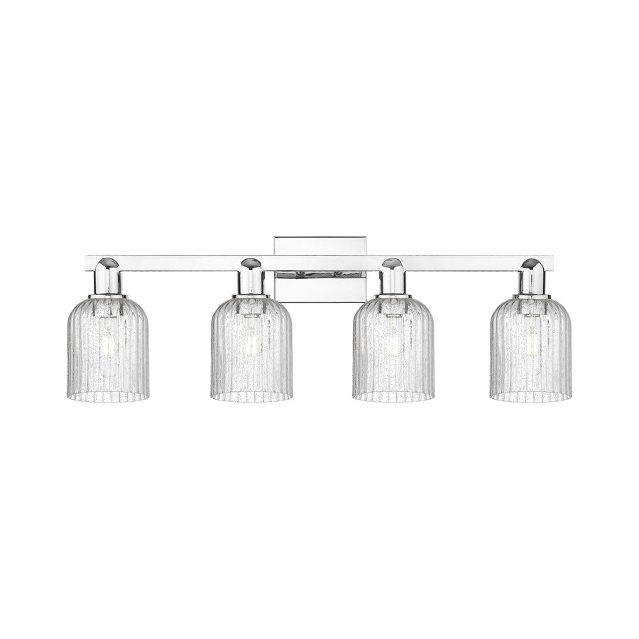 Innovations Bridal Veil 4Lt 32" Bath Light, Chrome/Seedy