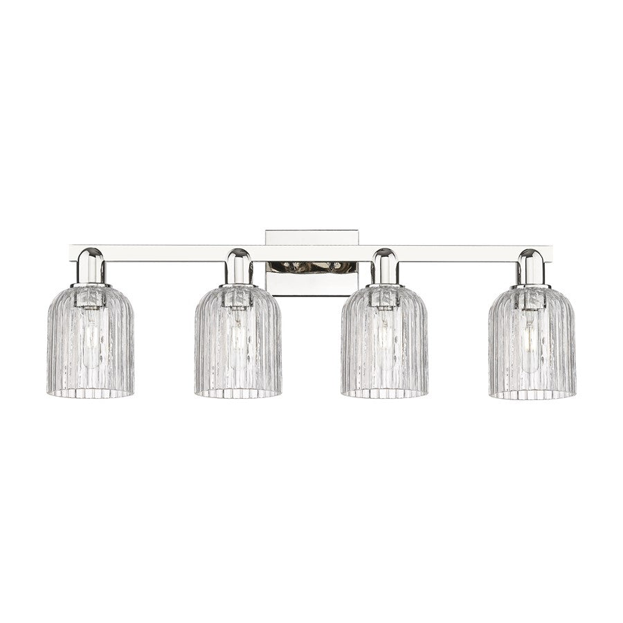 Innovations Bridal Veil 4Lt 32" Bath, Polished Nickel/Clear