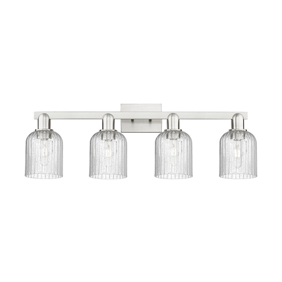 Innovations Bridal Veil 4Lt 32" Bath, Satin Nickel/Seed
