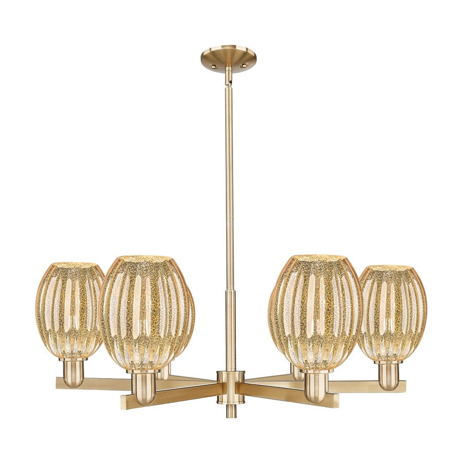Innovations Preston 6Lt 24" Bell Stem Chandelier, CBZ/MC - 716-6CR-CB-G459-6ME