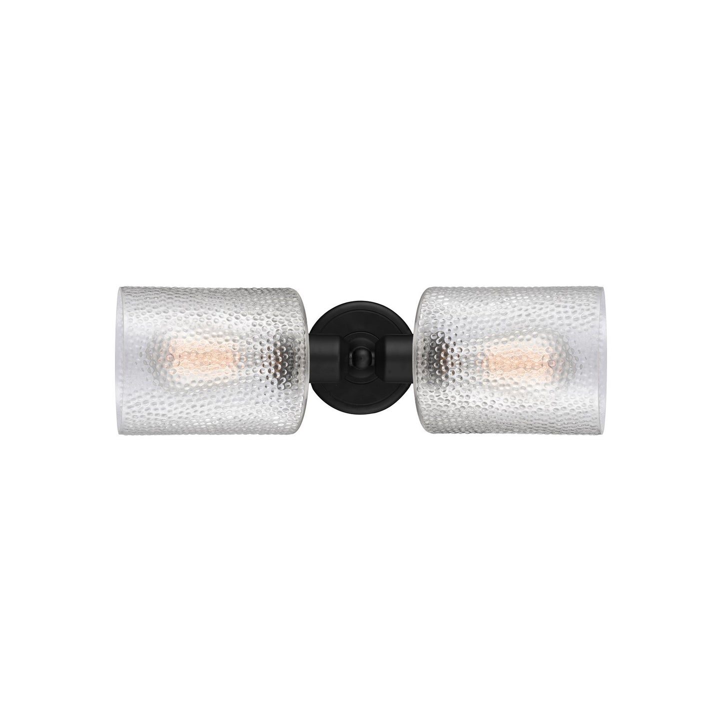 Innovations Cobbleskill 17in 2-Light Linear Bath Vanity Light | Industrial Matte Black Steel and Clear Glass | Bathroom Vanity | Model 900-2W-BK-G112