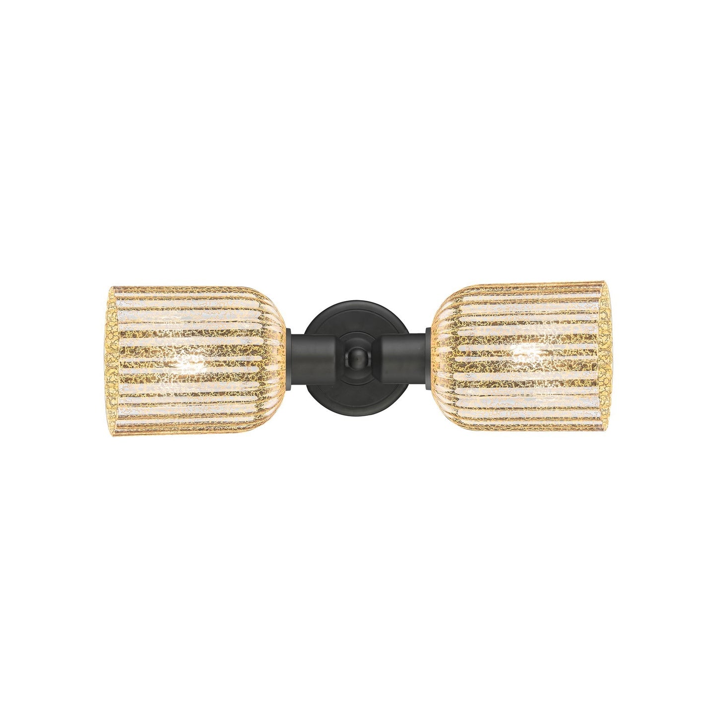 Innovations Bridal Veil 17in 2-Light Linear Bath Vanity Light | Industrial Oil Rubbed Bronze and Mercury Glass | Bathroom | Model 900-2W-OB-G559-5ME