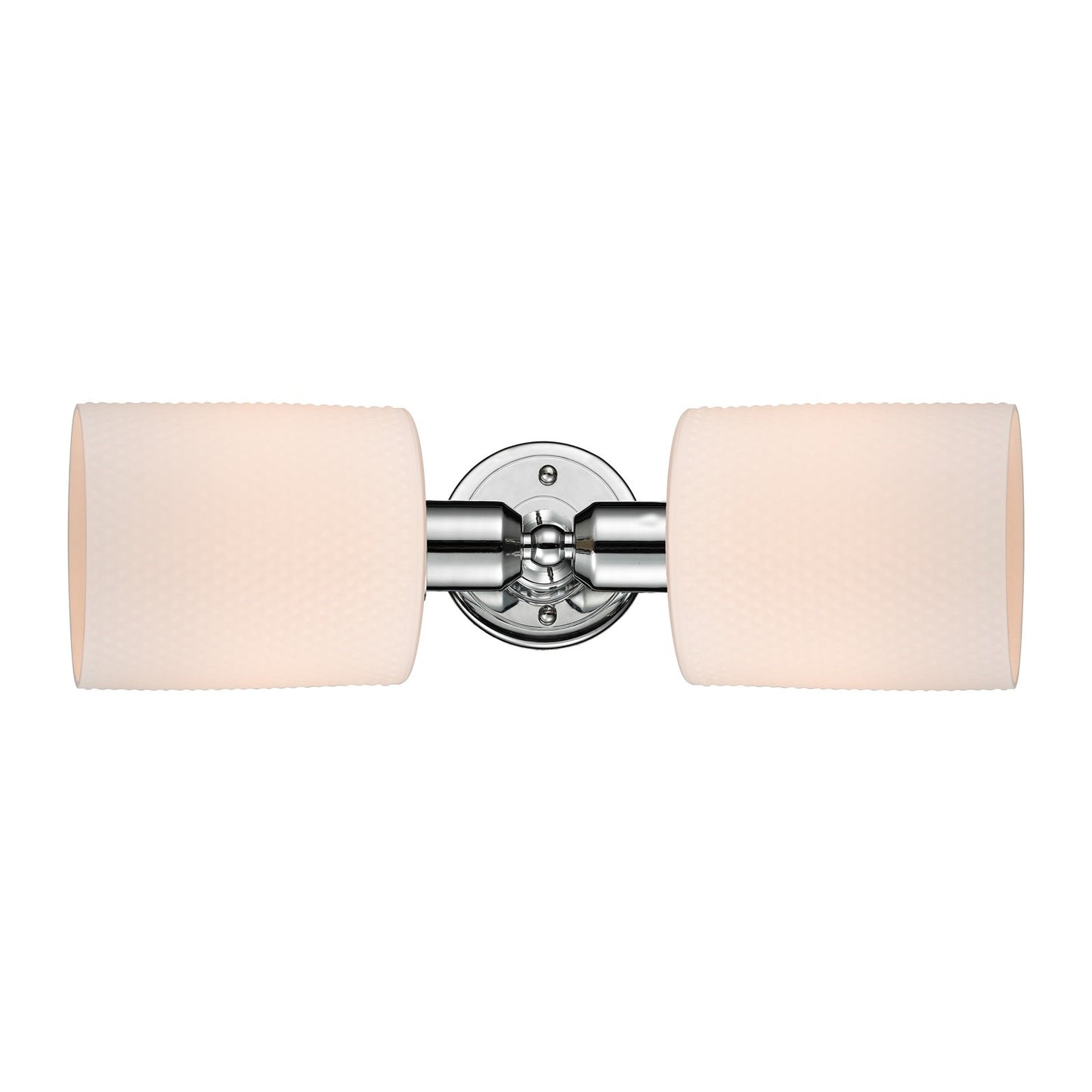 Innovations Cobbleskill 17in 2-Light Linear Bath Vanity Light | Industrial Polished Chrome and Matte White Glass | Bathroom Vanity | Model 900-2W-PC-G111