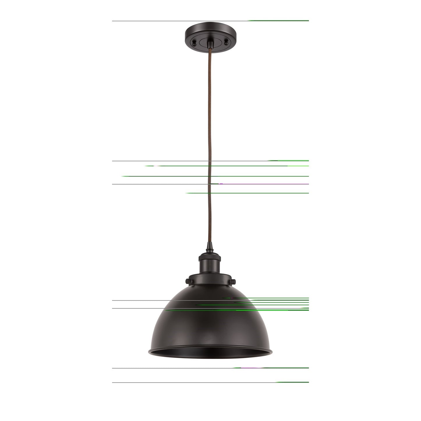 Innovations Derby 10in 1-Light Mini Pendant | Industrial Farmhouse Oil Rubbed Bronze Steel and Metal Shade | Kitchen Island & | Model 916-1P-OB-MFD-10-OB