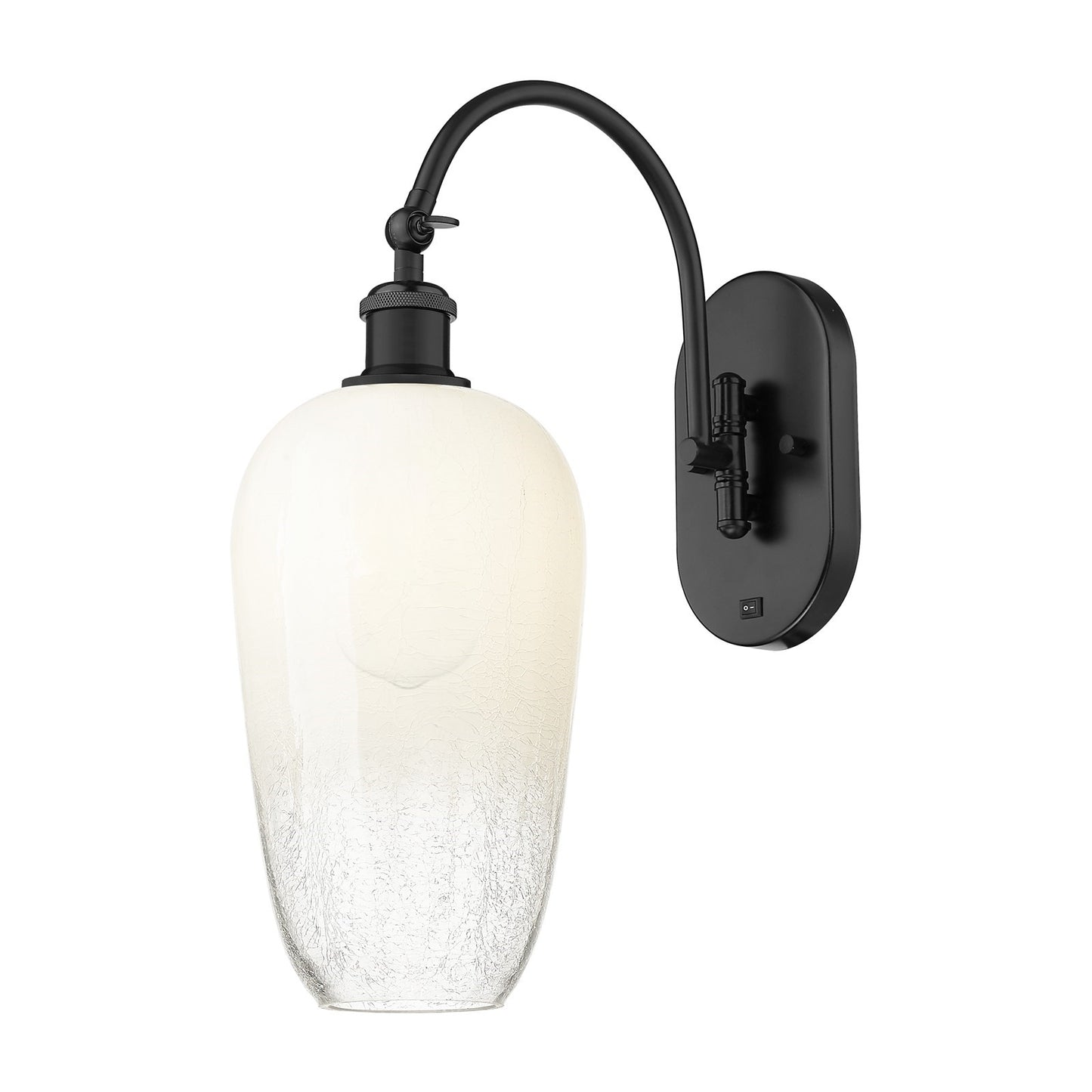 Innovations Brookhaven Flute 7in 1-Light Wall Sconce | Industrial Matte Black Steel and Opal Glass | Hallway & Bedroom Accent | Model 918-1W-BK-G484-7OP
