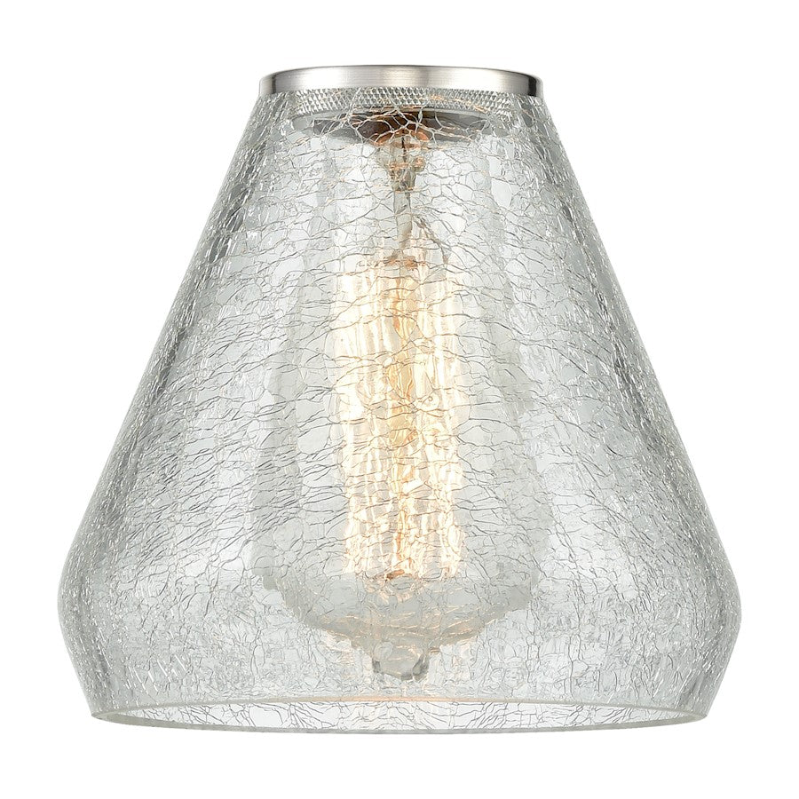 Innovations Conesus 6" Light Glass, Crackled Cone