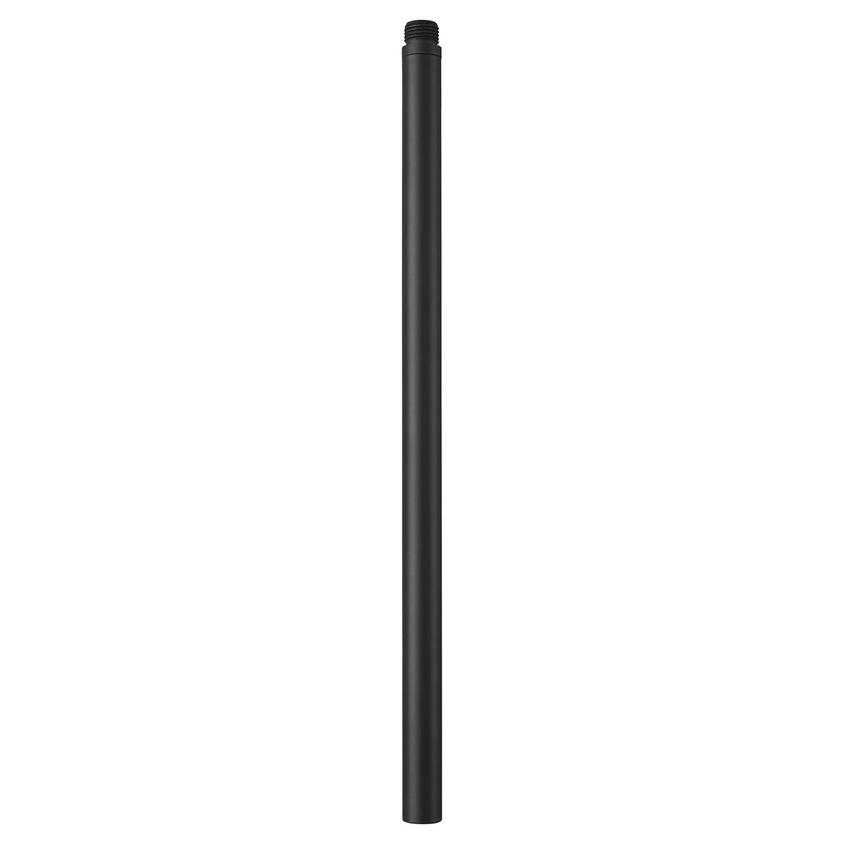 Innovations Lighting ST-12M-BK 12in Threaded Replacement Stems | Transitional Matte Black Brass | Damp Location Fixture Accessory | Model ST-12M-BK