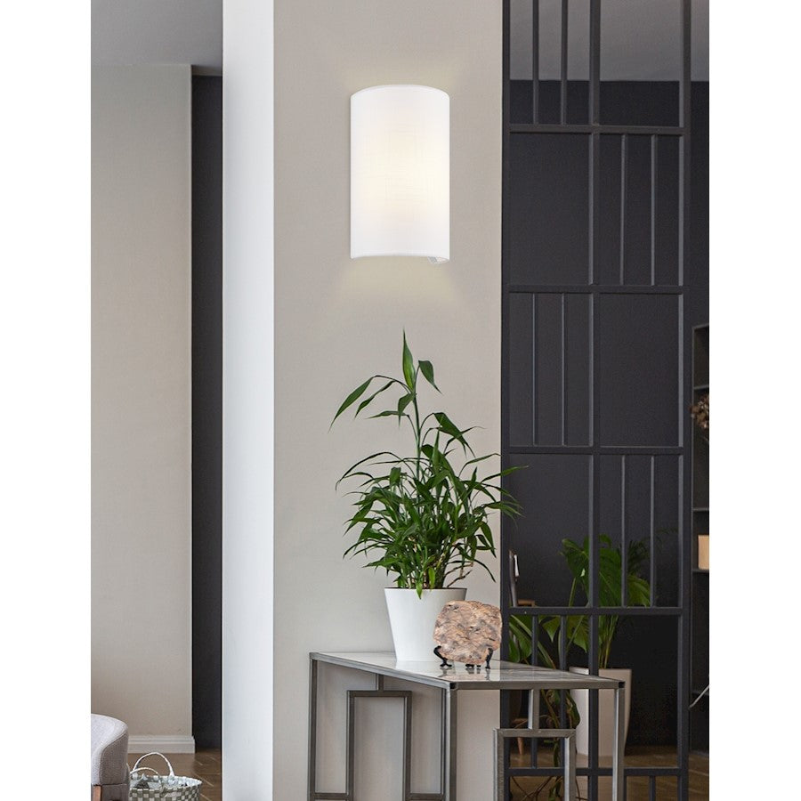 1 Light Cylinder Wall Sconce