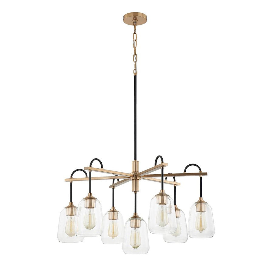 7 Light Chandelier, Clear