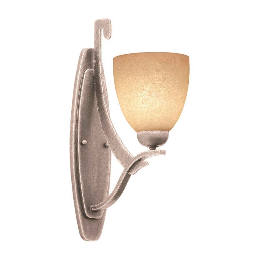 Kalco Lighting Copenhagen 1 Light Wall Sconce, Pearl Silver - 4341PS-1365
