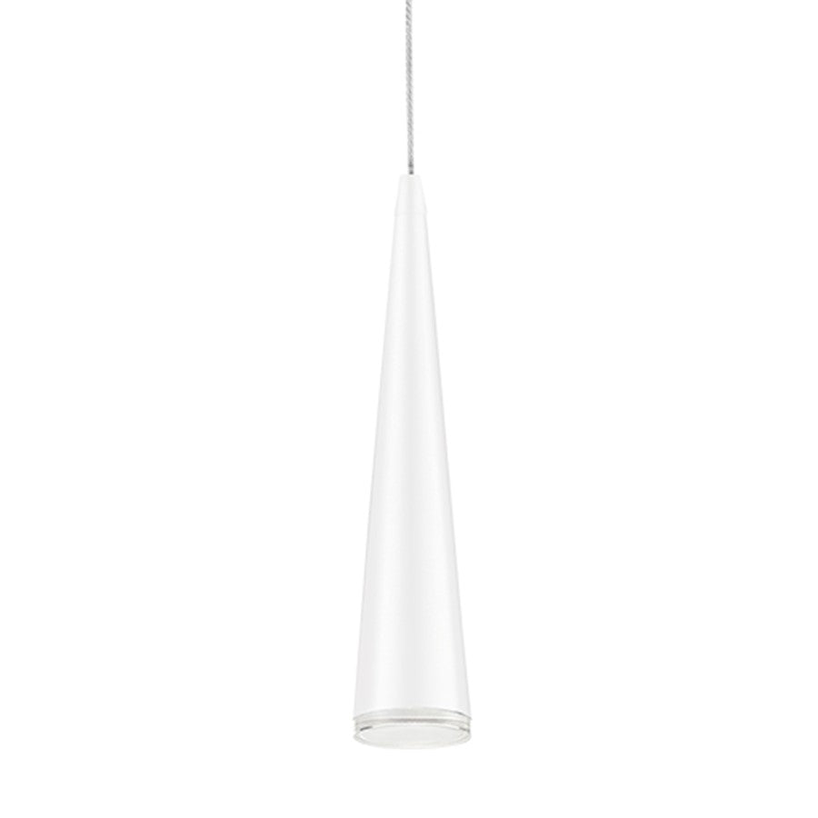 Kuzco Mina 12" LED Pendant, White/Acrylic Diffuser - 401214WH-LED