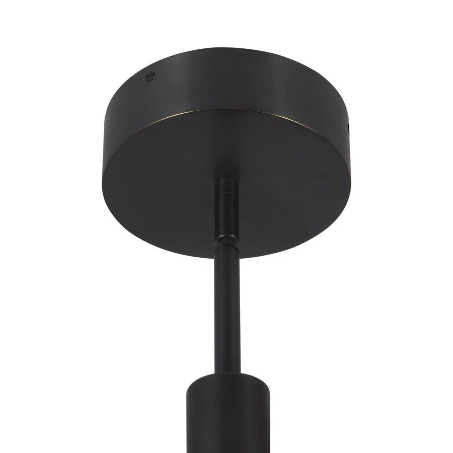 Kuzco Anders 24" Black Dimmable LED Chandelier, Urban Bronze