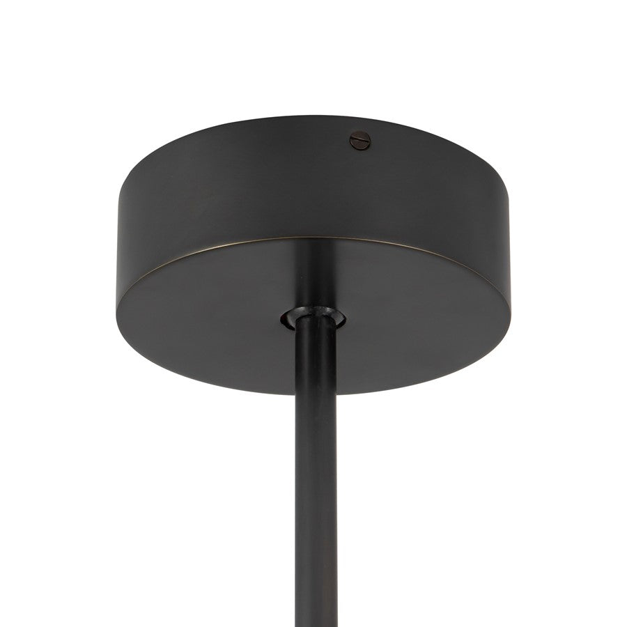 Kuzco Dahlia 28" Urban Bronze Dimmable LED Chand, Urban Bronze/Alabaster