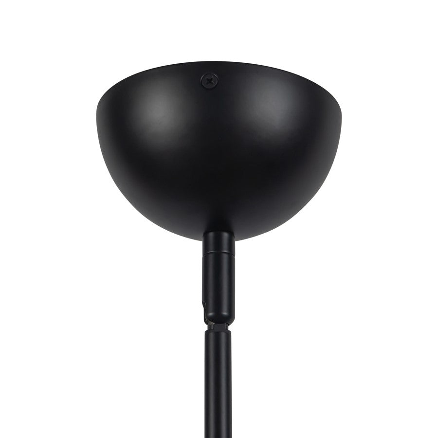 Kuzco Ember 26" Black Chandelier, Matte Black