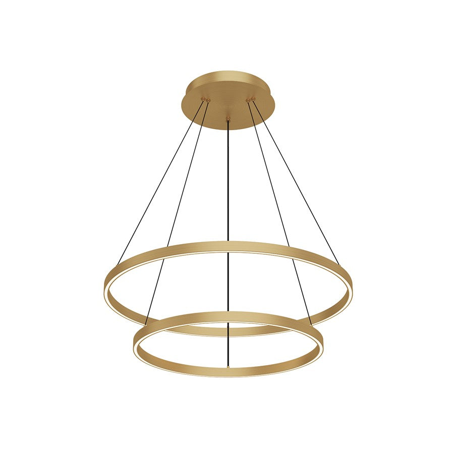 Kuzco Cerchio 32" LED Chandelier, 113W, Black