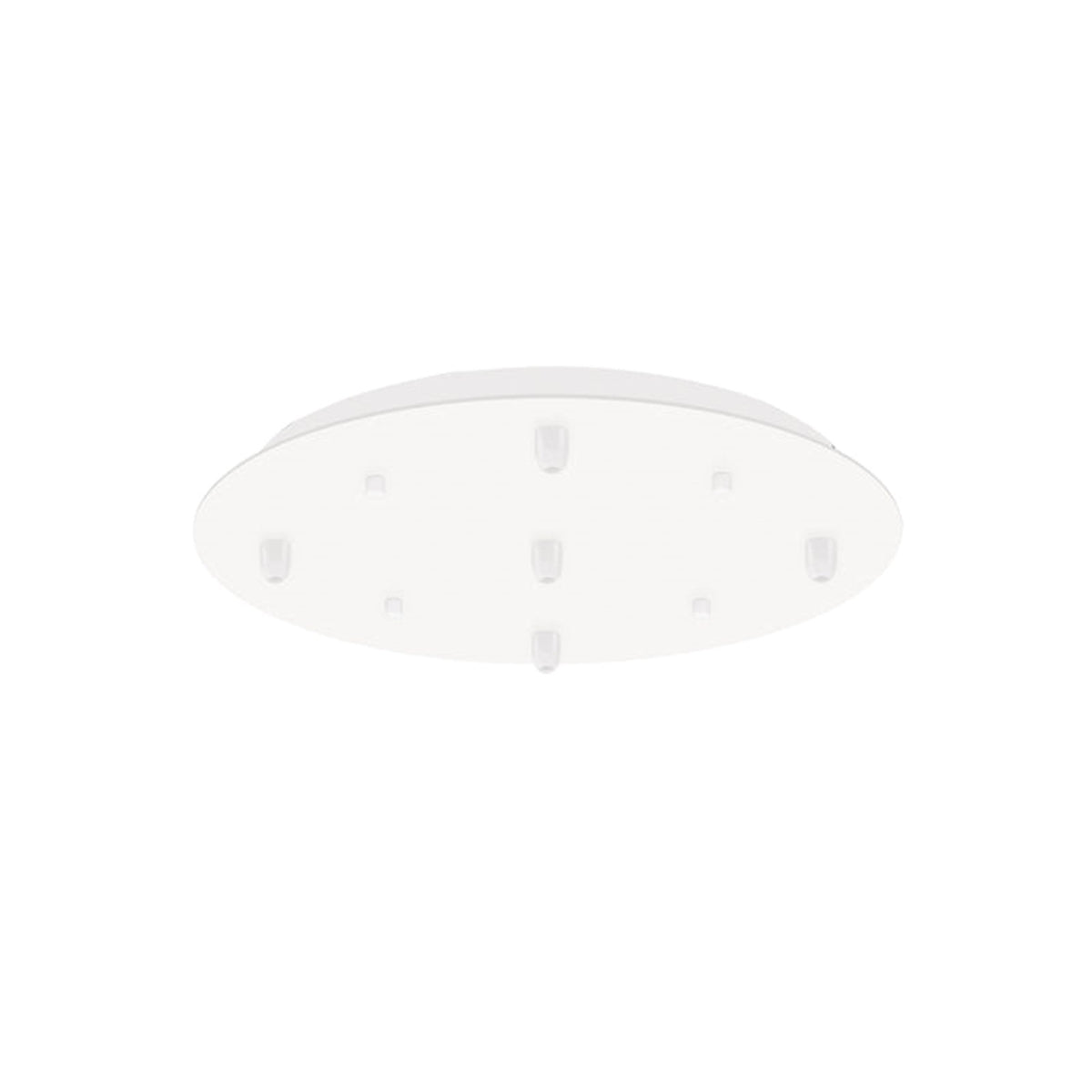 Kuzco Canopy 05 13.75in Round LED Canopy | White Metal Track Lighting | Dry Location Indoor Use | H 1 in | Model CNP05AC-WH