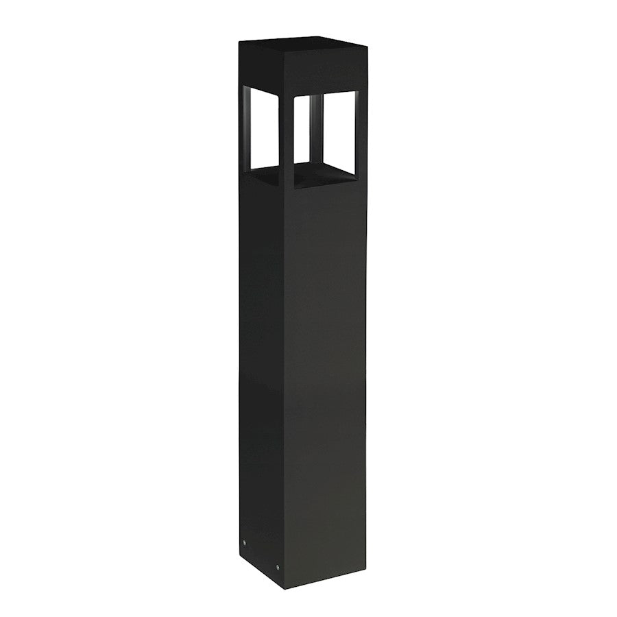Kuzco Sonoma 36in 1-Light LED Exterior Bollard | Industrial Black Aluminum and Clear High Impact Glass | Pathway & Landscape | Model EB3036-BK-UNV