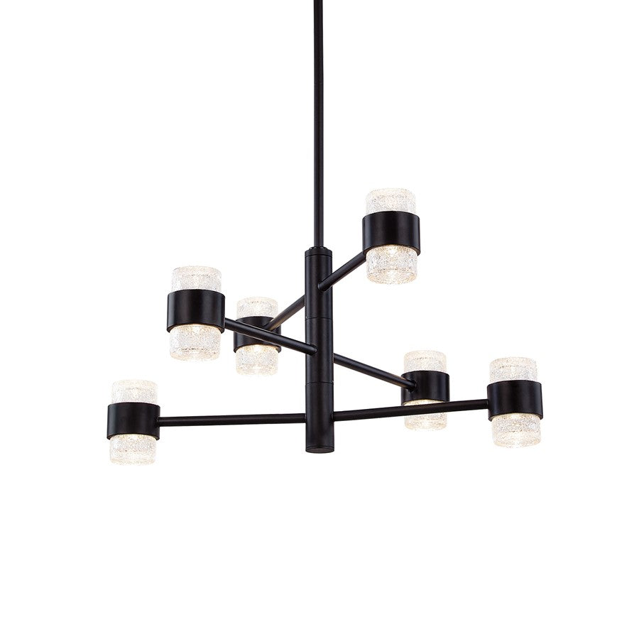 Kuzco Copenhagen 24" (3 Tier) LED Exterior Pendant, BK/Bubble - EP48224-BK-UNV