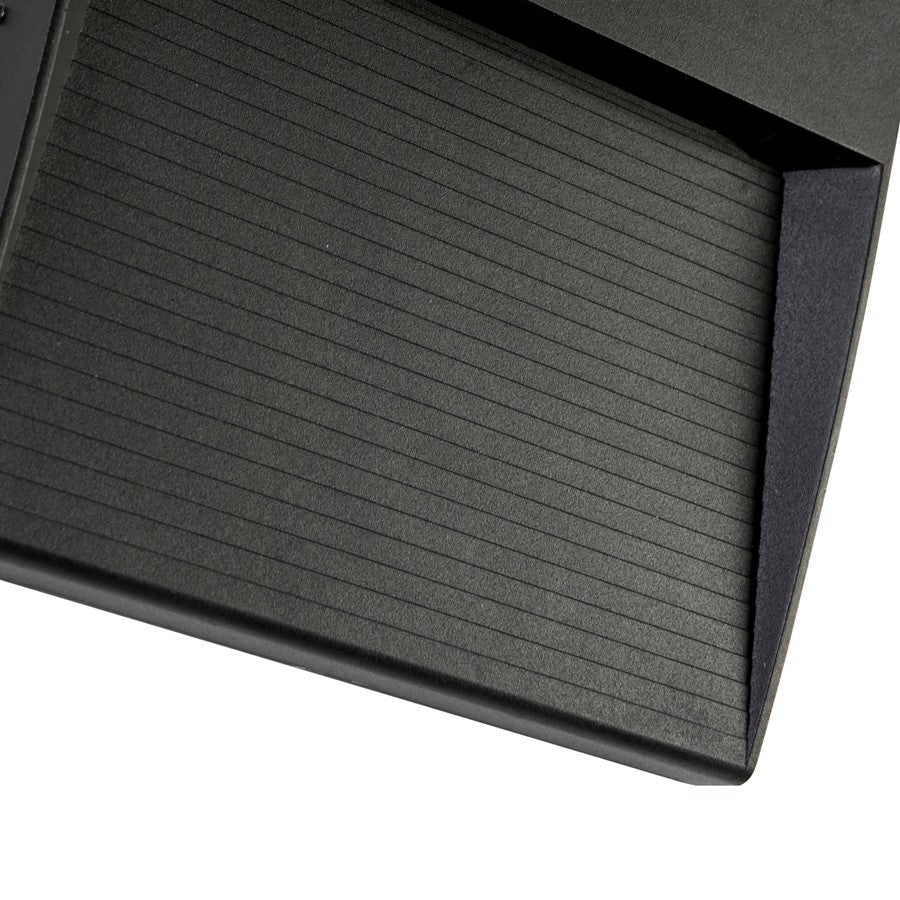 Kuzco Casa 7in LED Exterior Wall Sconce | Black Aluminum and Clear Glass | Entryway & Patio Downlight | 1700lm 3000K Wet Rated | Model EW27907-BK