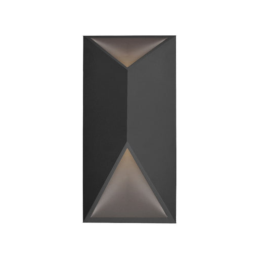 Kuzco Indio 12" LED Exterior Wall Sconce, Black/Acrylic Diffuser - EW60312-BK