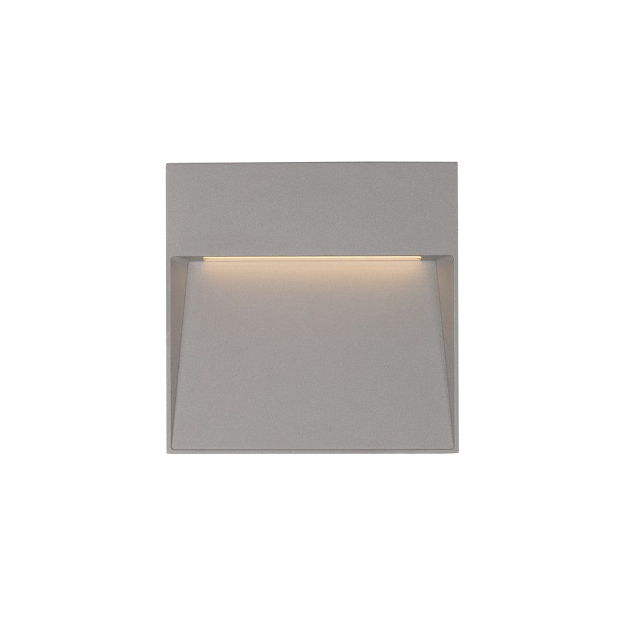 Kuzco Casa LED Exterior 7" Wall/Step Lights, Gray/Clear - EW71305-GY