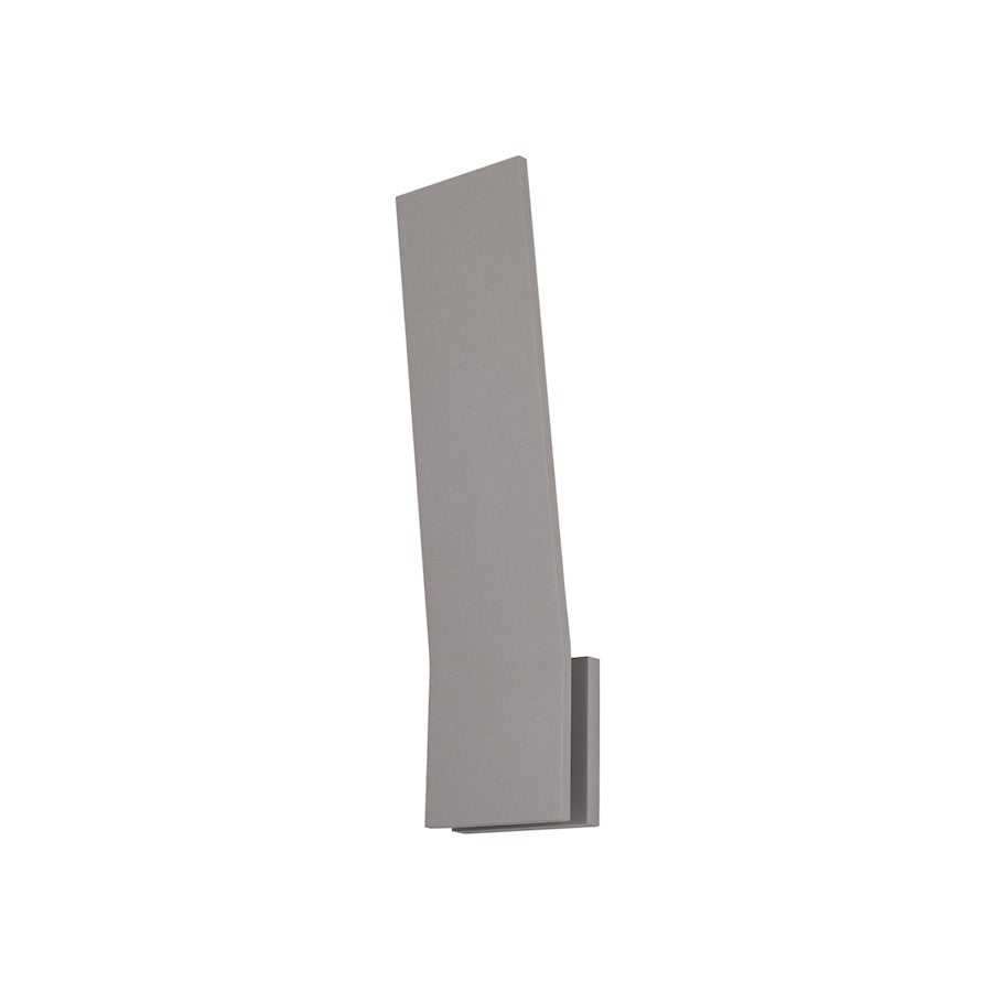 Kuzco Nevis 18" LED Exterior Wall Sconce, Gray/Frosted - EW7918-GY