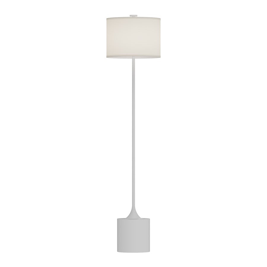 Alora Mood Issa 1Lt 61" Floor Lamp, White/Ivory Linen/Gold/Silver - FL418761WHIL
