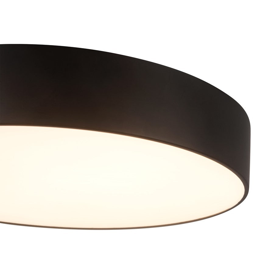Kuzco Musa 8" Black Dimmable LED Flush Mount, Black