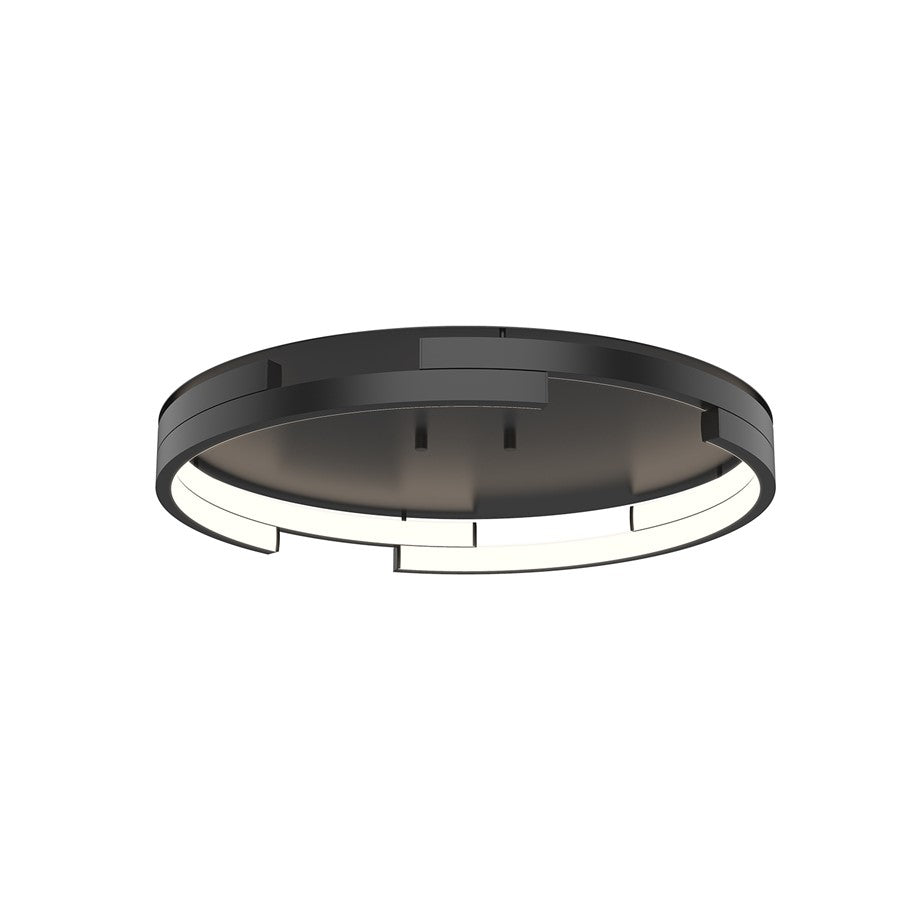 Kuzco Anello Minor 19" LED Flush Mount, Black - FM52719-BK-UNV-010