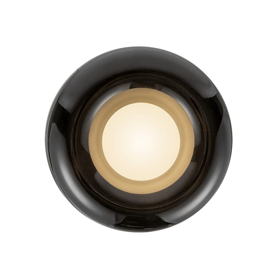 Kuzco Hayden 6" LED Flush Mount, Glossy Black