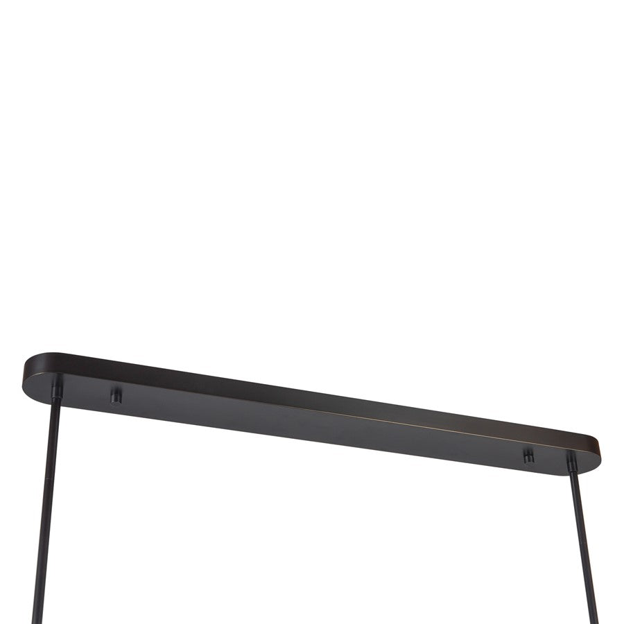 Kuzco Anders 59" Black Dimmable LED Linear Pendant, Urban Bronze