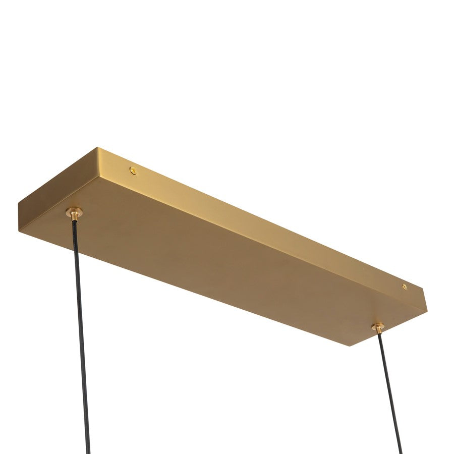 Kuzco Dottie 4-ft Gold Dimmable LED Linear Pendant, Brushed Gold