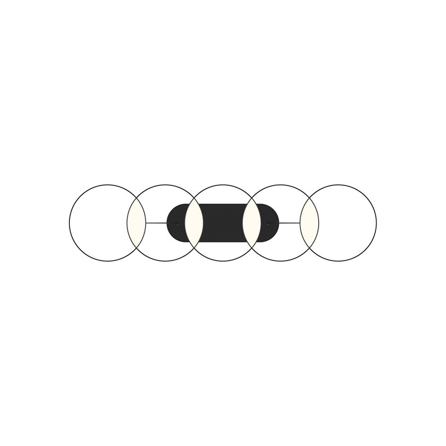 Kuzco Maestro 38" LED Linear Pendant, Black