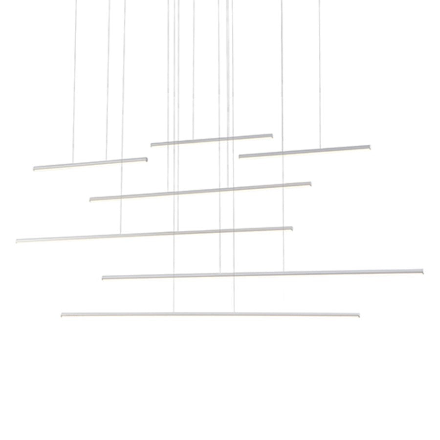 Kuzco Chute Motion 70" LED Multi Pendant, White