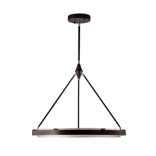 Alora Duo 32" LED Pendant, Black/Silver Shimmer/Frosted - PD302732CBSS