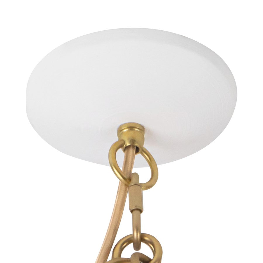 Kuzco Grant 27" Wht Pendant, Antique Wht