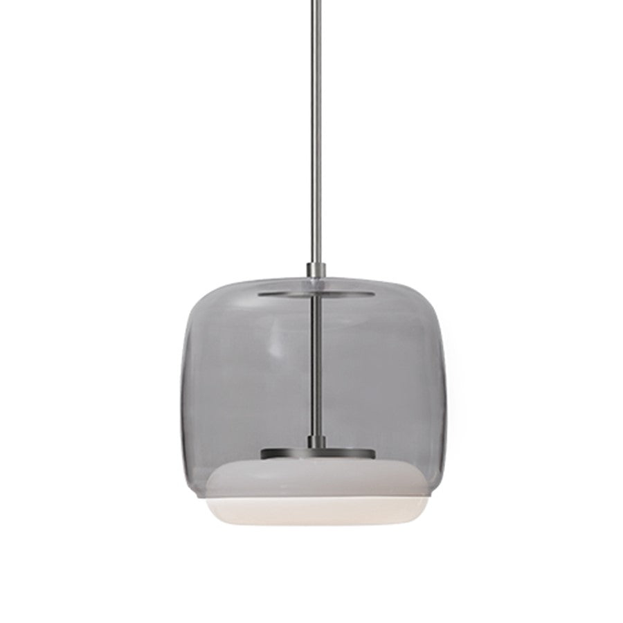 Kuzco Enkel 10" LED Pendant, Smoked/Brushed Nickel