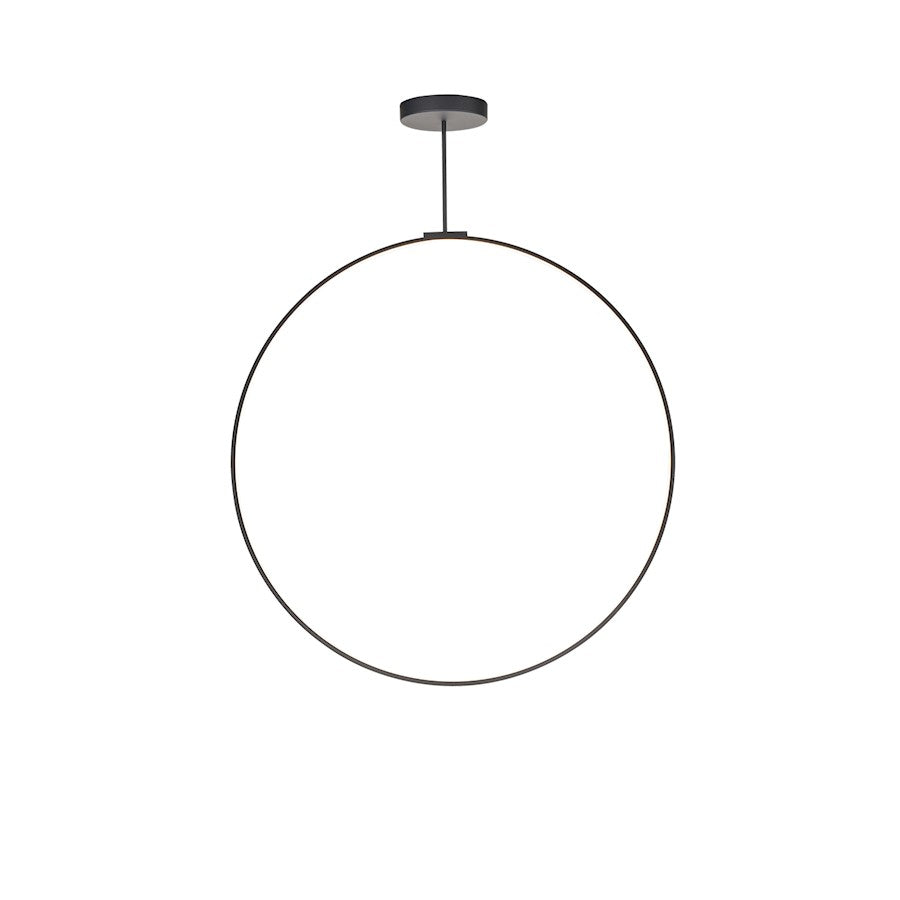 Kuzco Cirque 48" LED Pendant, Black/Frosted Silicone Diffuser - PD82548-BK