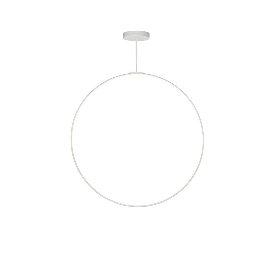 Kuzco Cirque 48" LED Pendant, White/Frosted Silicone Diffuser - PD82548-WH