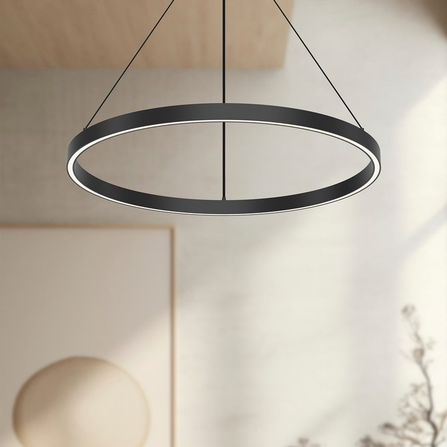 Kuzco Cerchio 24" LED Pendant, Black
