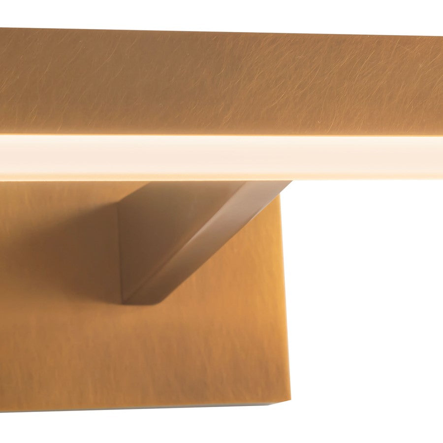 Kuzco Vega 19" Brass Dimmable LED Picture Lt, Vintage Brass