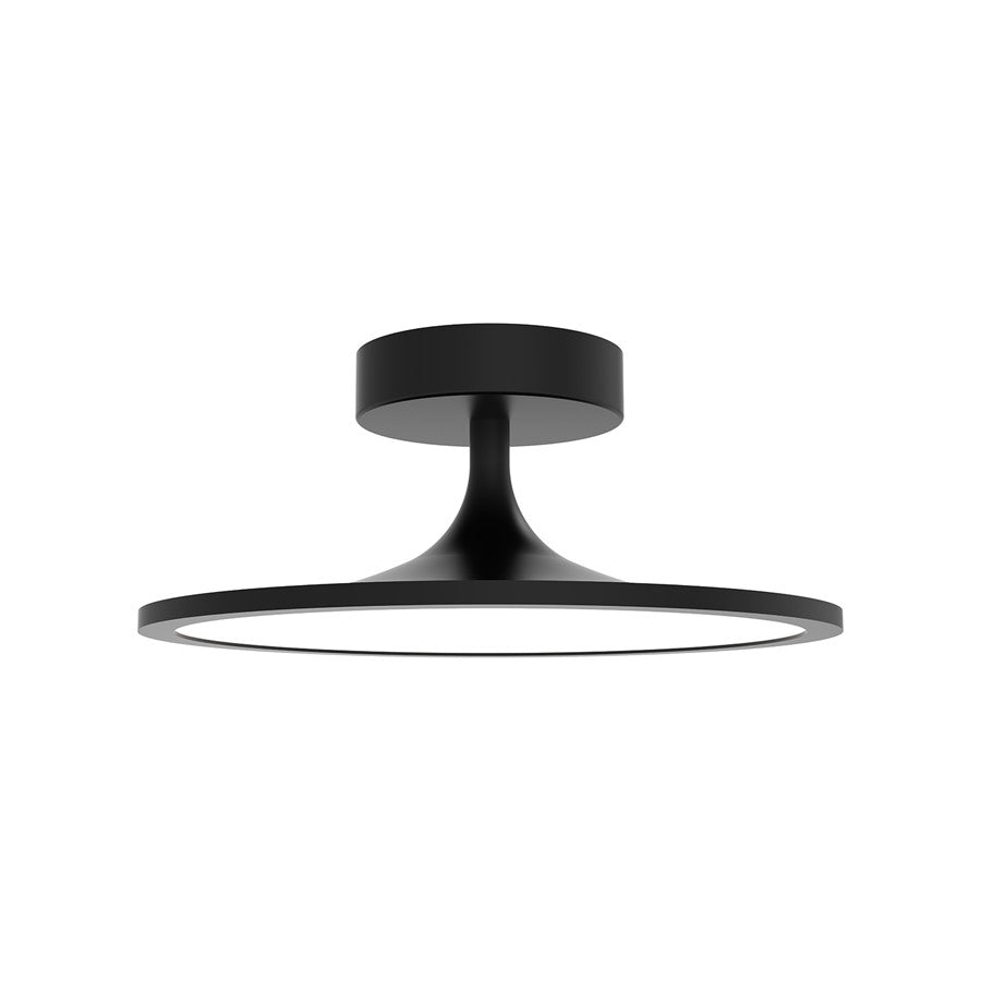 Kuzco Issa 12" LED Semi-Flush Mount, Matte Black - SF418012MB-UNV