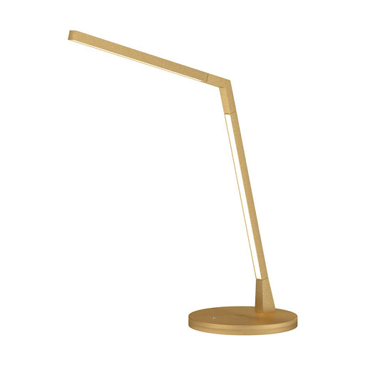 Kuzco Miter 17" LED Table Lamp, Brushed Gold/White Acrylic Diffuser - TL25517-BG
