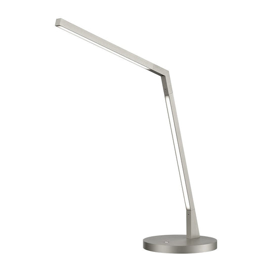 Kuzco Miter 17" LED Table Lamp, Nickel/White Acrylic Diffuser - TL25517-BN