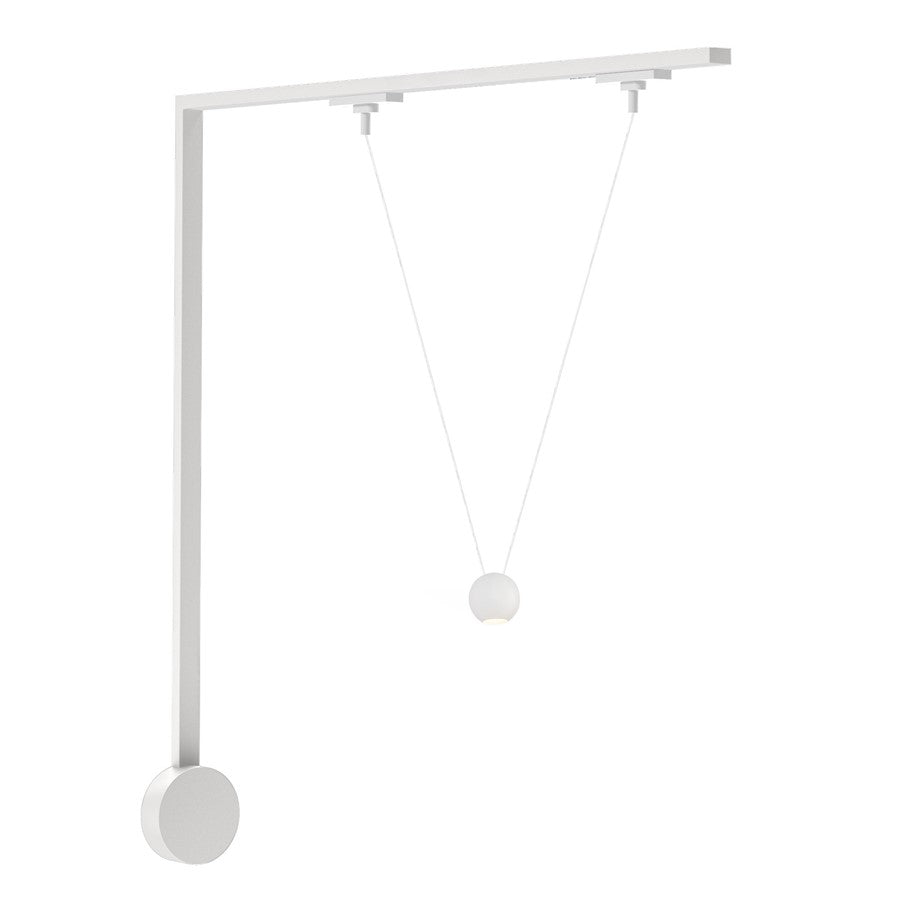 Kuzco Faria Dbl 3" White Dimmable LED Trilo Wall Kit 4000K, WH - TR1W4-P27203-WH