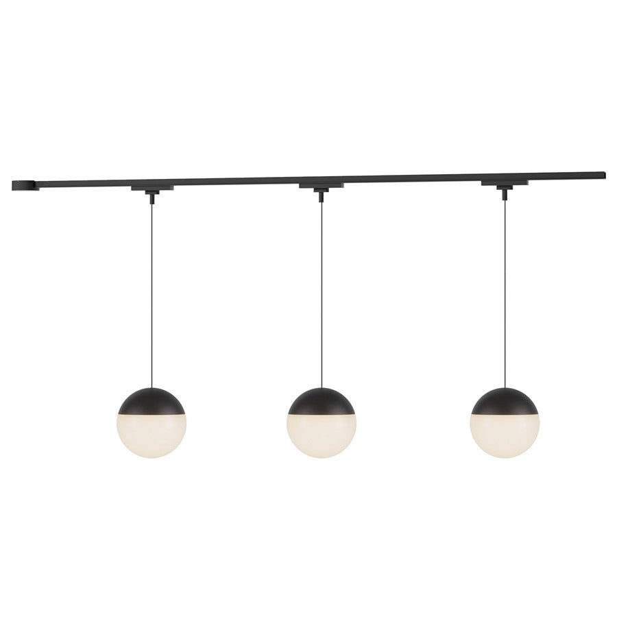 Kuzco Monae 81" Black Dimmable LED Trilo Ceiling Kit 4000K, BK - TR3C4-P11707-BK