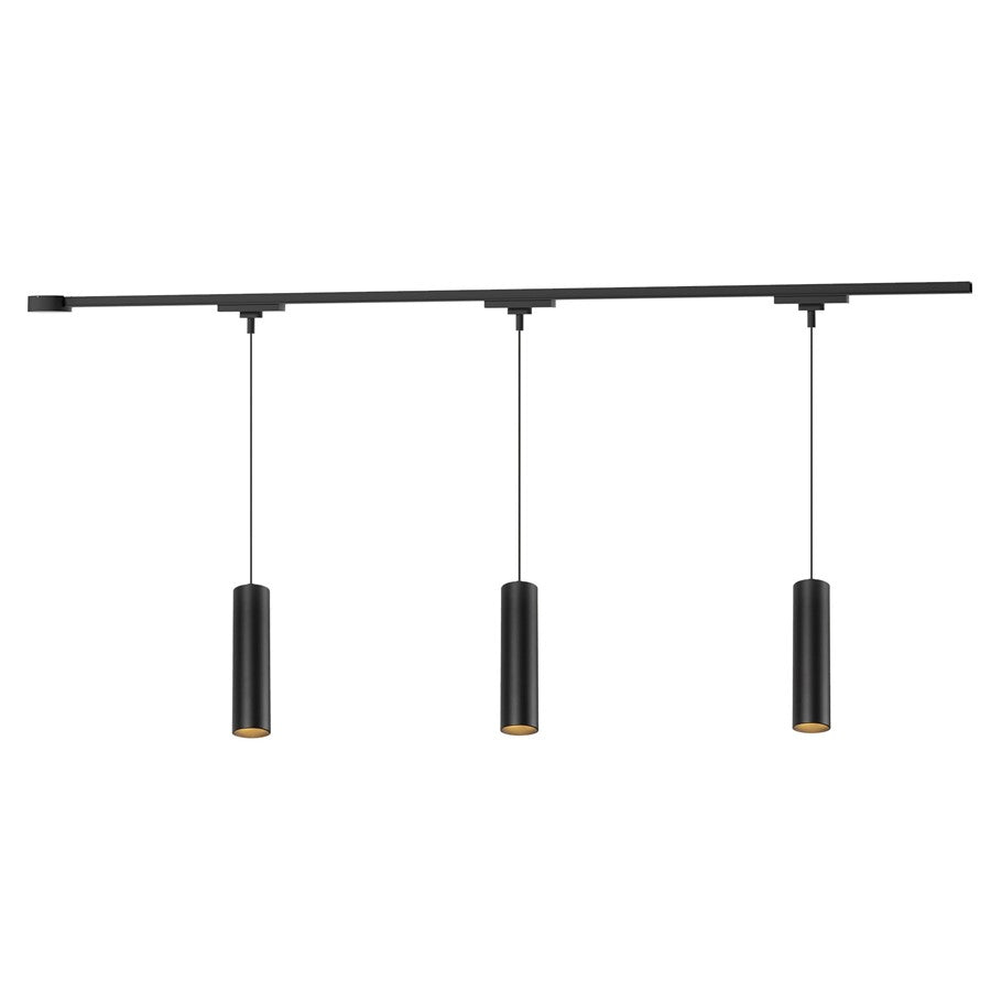 Kuzco Remuda 81" Black Dimmable LED Trilo Ceiling Kit 4000K - TR3C4-P71602-BK